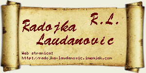 Radojka Laudanović vizit kartica
